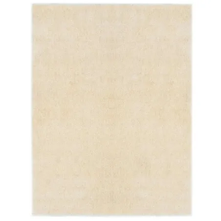 Tapis d'aire shag Crème 120 x 160 cm Polyéthylène