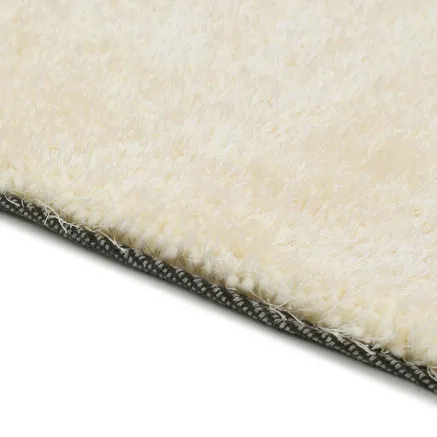 Tapis d'aire shag Crème 120 x 160 cm Polyéthylène 2