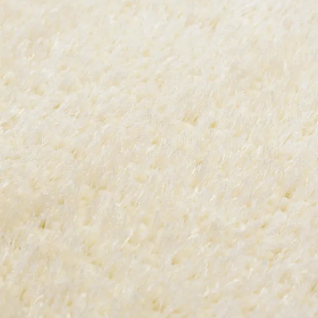 Tapis d'aire shag Crème 120 x 160 cm Polyéthylène