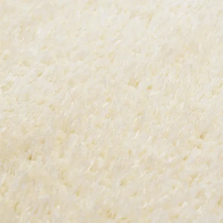 Tapis d'aire shag Crème 120 x 160 cm Polyéthylène