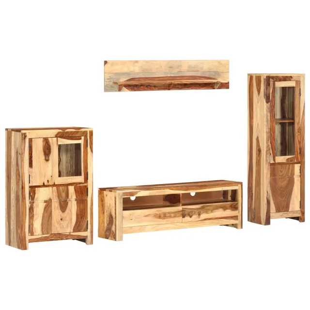 Ensemble de meuble TV avec tiroir Marron 120 x 30 x 39 cm bois