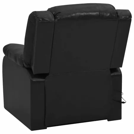 Recliner de massage électrique Noir 92 x 93 x 98 cm