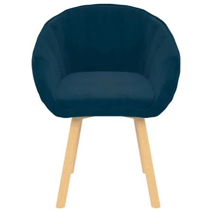 Chaise de salle à manger Bleu 62 x 58 x 76 cm Velours 2