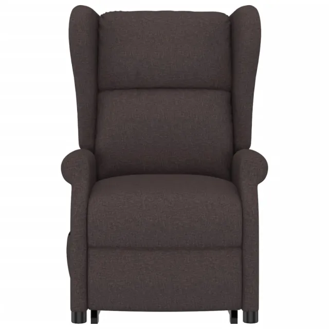 Fauteuil de massage Marron foncé Tissu