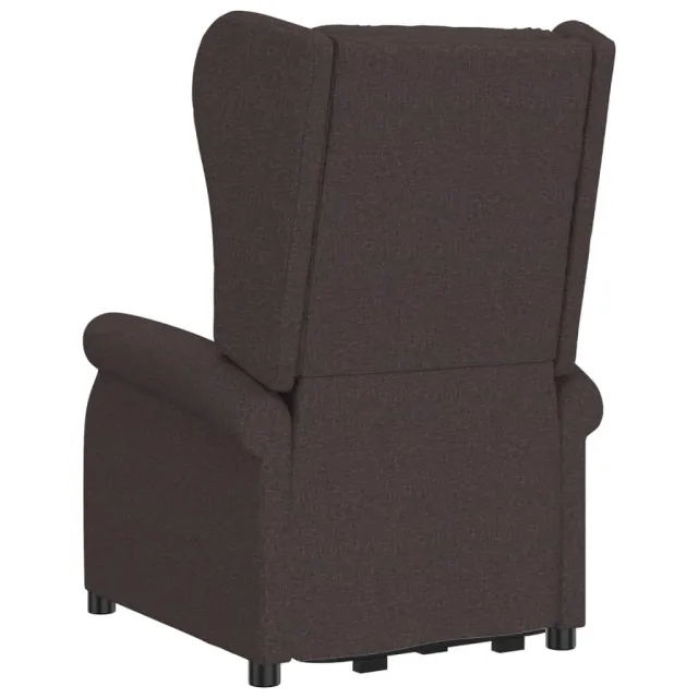 Fauteuil de massage Marron foncé Tissu