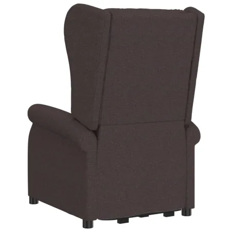 Fauteuil de massage Marron foncé Tissu