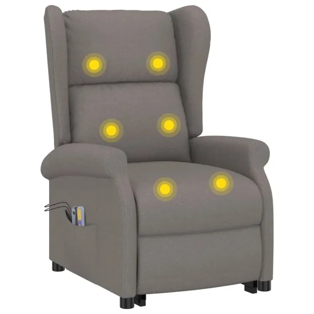 Fauteuil de massage Taupe Tissu