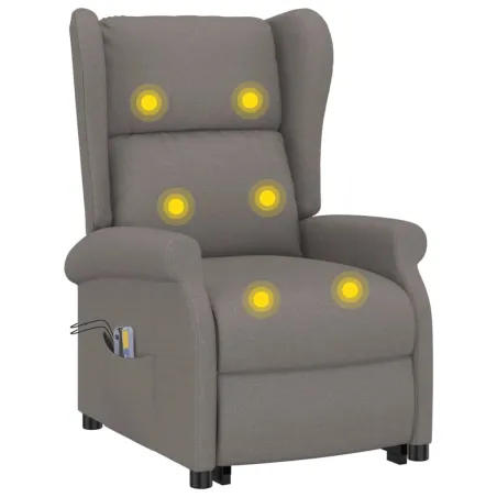 Fauteuil de massage Taupe Tissu