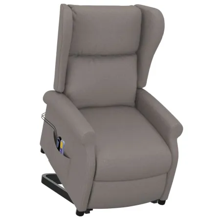 Fauteuil de massage Taupe Tissu
