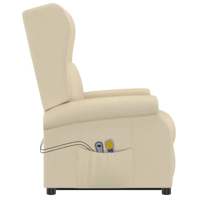 Fauteuil de massage Crème Tissu