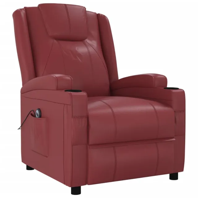 Fauteuil Rouge bordeaux Similicuir