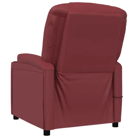 Fauteuil Rouge bordeaux Similicuir