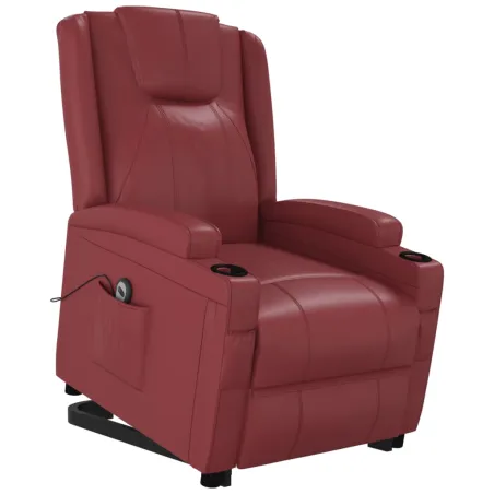 Fauteuil Rouge bordeaux Similicuir
