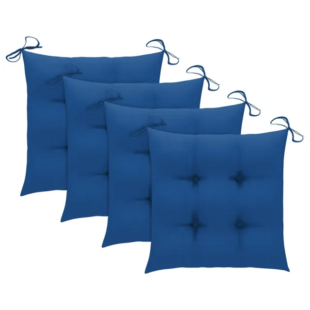 Ensemble à manger d'extérieur pliable 5pcs avec coussins Bambou
