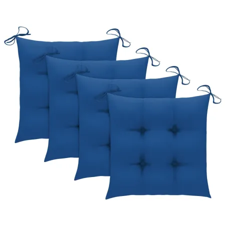 Ensemble à manger d'extérieur pliable 5pcs avec coussins Bambou