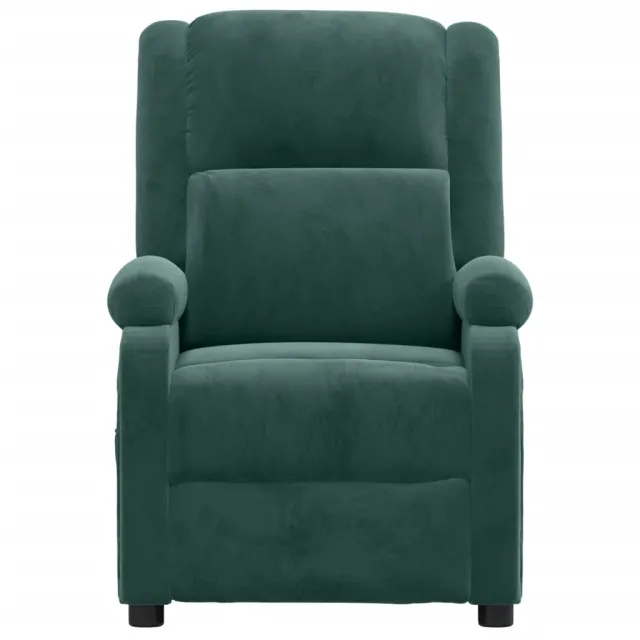 Fauteuil inclinable électrique vert foncé velours