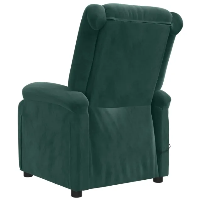 Fauteuil inclinable électrique vert foncé velours