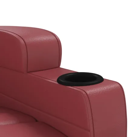 Fauteuil de massage Rouge bordeaux Similicuir