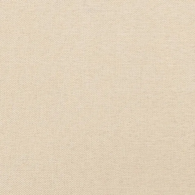 Sommier à lattes de lit avec matelas Crème 200x200 cm Tissu