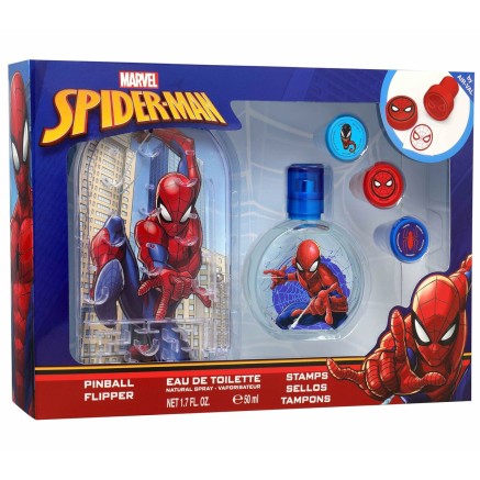 Parfum pour enfant Air-Val SPIDERMAN EDT 50+PINBALL EDT 50 ml 3 Pièce