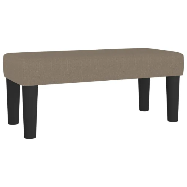 Sommier à lattes de lit avec matelas Taupe 90x190 cm Tissu