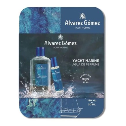 Parfumset voor Heren Alvarez Gomez YACHT MARINE 2 Onderdelen 2