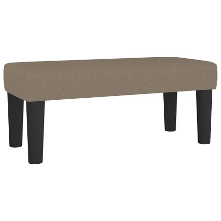 Sommier à lattes de lit avec matelas Taupe 80x200 cm Tissu