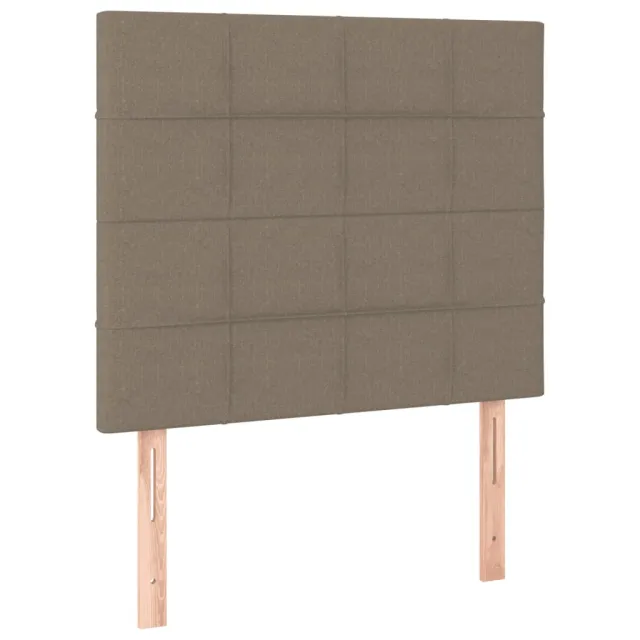 Sommier à lattes de lit avec matelas Taupe 80x200 cm Tissu