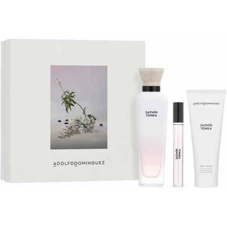Set mit Damenparfüm Adolfo Dominguez Jazmín Tonka 3 Stücke