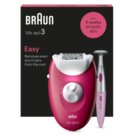 Epilatore Elettrico Braun SE3-202 Fucsia