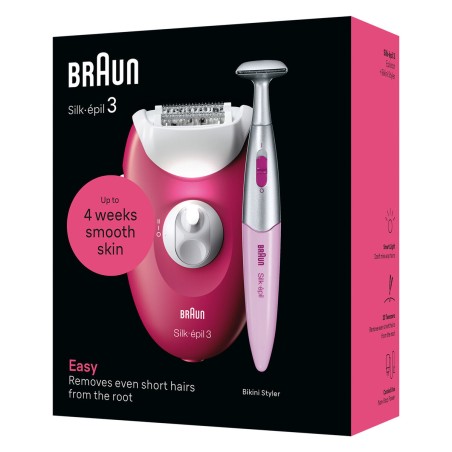 Epilatore Elettrico Braun SE3-202 Fucsia
