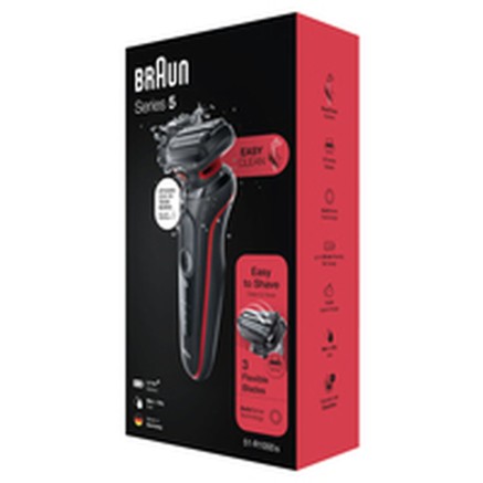 Maquinilla de Afeitar Eléctrica Braun 51-B1000s Rojo 2