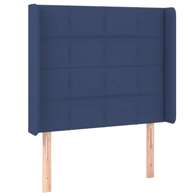 Sommier à lattes de lit matelas LED Bleu 80x200cm Tissu