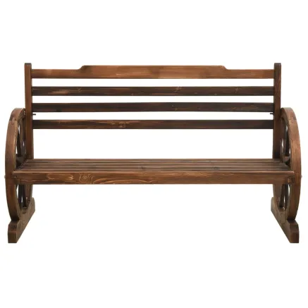 Banc de jardin 112 cm bois de sapin massif 2