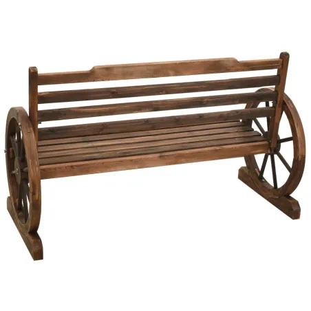 Banc de jardin 112 cm bois de sapin massif