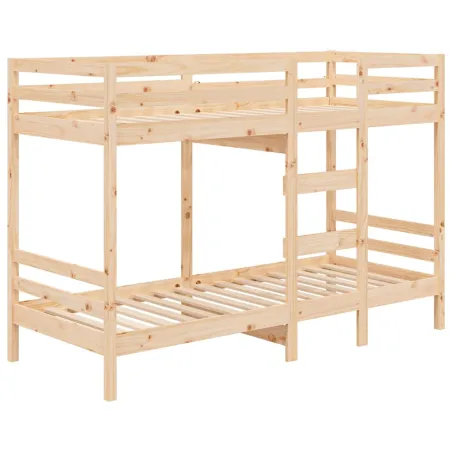Lit superposé sans matelas 90x200 cm bois de pin massif