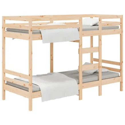 Lit superposé sans matelas 90x190 cm bois de pin massif 2