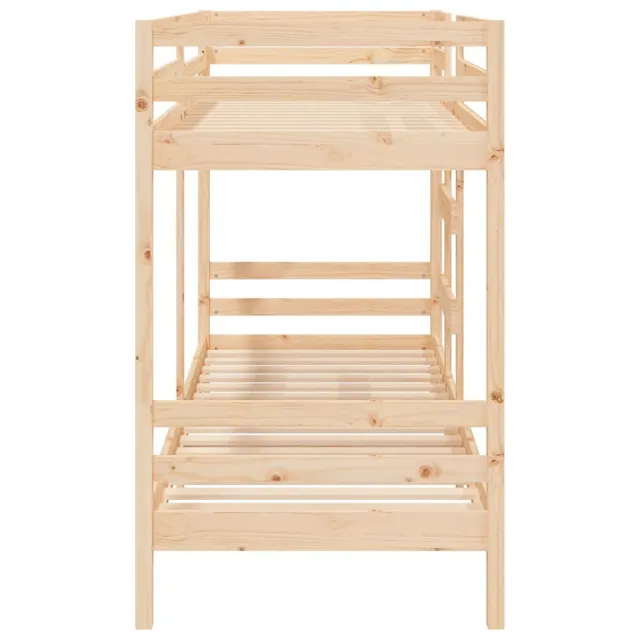 Lit superposé sans matelas 90x190 cm bois de pin massif