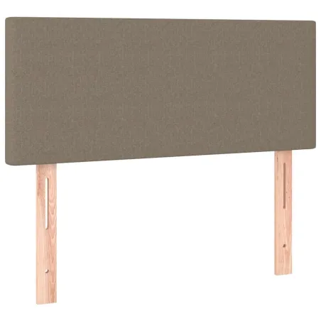 Sommier à lattes de lit avec matelas Taupe 80x200 cm Tissu