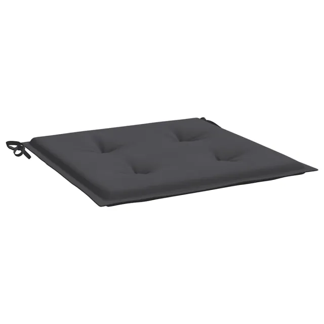 Coussins de chaise de jardin lot de 2 anthracite 40x40x4 cm