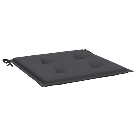 Coussins de chaise de jardin lot de 2 anthracite 40x40x4 cm