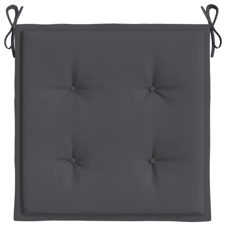 Coussins de chaise de jardin lot de 2 anthracite 40x40x4 cm