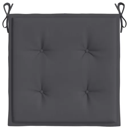 Coussins de chaise de jardin lot de 6 anthracite 40x40x4 cm