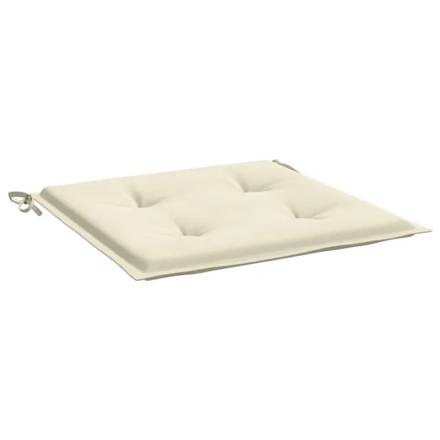 Coussins de chaise jardin lot de 2 crème 40x40x4cm tissu oxford