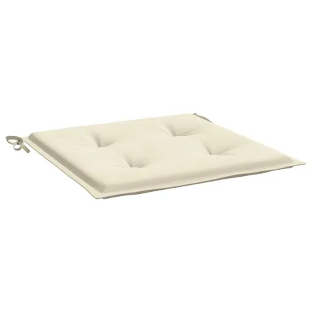 Coussins de chaise jardin lot de 6 crème 40x40x4cm tissu oxford