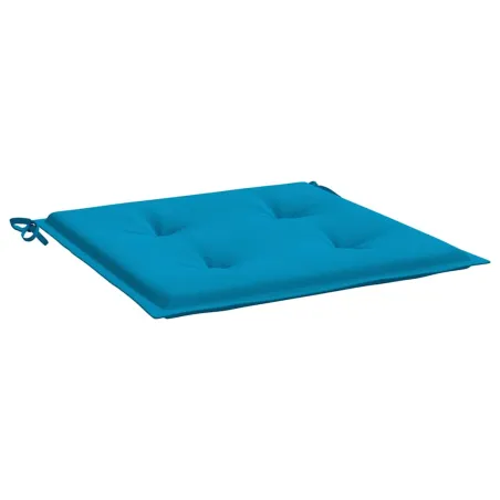 Coussins de chaise jardin lot de 2 bleu 40x40x4 cm tissu oxford