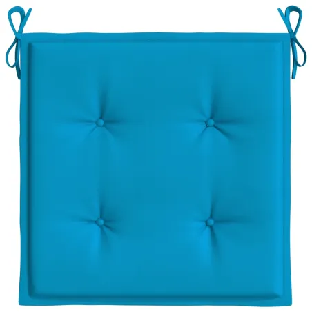 Coussins de chaise jardin lot de 6 bleu 40x40x4 cm tissu oxford