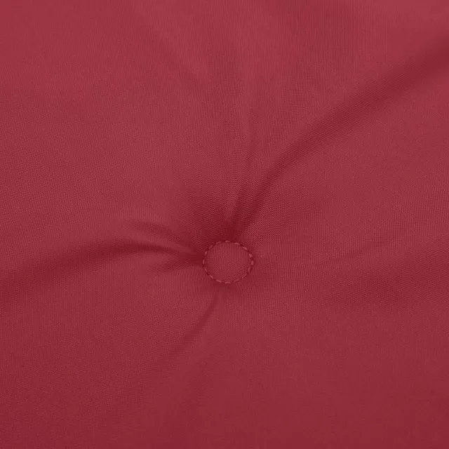 Coussins de chaise de jardin lot de 4 rouge bordeaux 40x40x4 cm