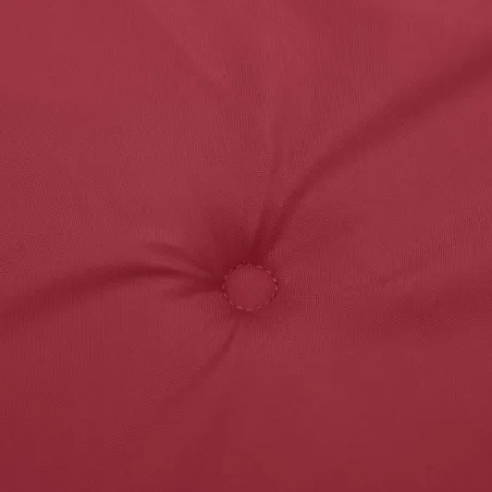 Coussins de chaise de jardin lot de 4 rouge bordeaux 40x40x4 cm
