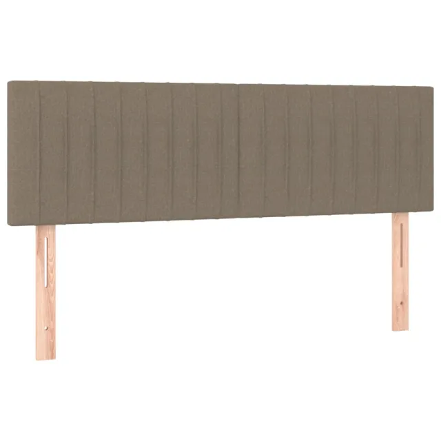 Sommier à lattes de lit avec matelas Taupe 140x190 cm Tissu
